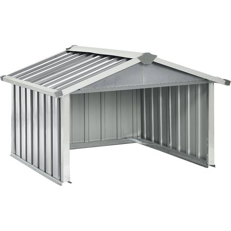 Maison Exclusive - Capanno per Robot Tosaerba 92x97x63 cm Acciaio Zincato Grigio