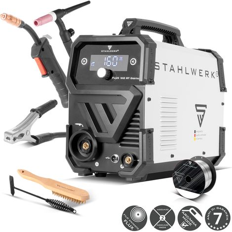 STAHLWERK FLUX 160 ST Saldatrice combinata TIG a sollevamento digitale con torcia (1/5)
