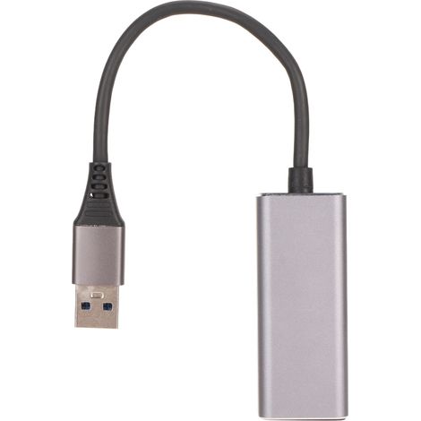 Adaptateur USB vers RJ45 1 Gbps, plug and play, portable, en alliage d'aluminium, convertisseur USB vers Ethernet pour ordinateur portable, tablette, bureau (1/5)