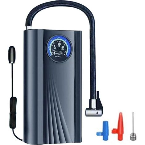 Gonfleur de pneus, pompe électrique rechargeable, réduction du bruit, fournitures de voyage pour vélos, motos, scooters, voitures, ballons de basket
