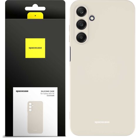 Funda de silicona Spacecase para Galaxy A25 5G color hueso (1/5)