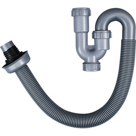 Abflussschlauch, 62 cm, universeller, flexibler Abflussschlauch, ein Abwasserschlauch aus flexiblem ABS-Material, geeignet für Waschbecken und Spülbecken im Badezimmer (1/5)