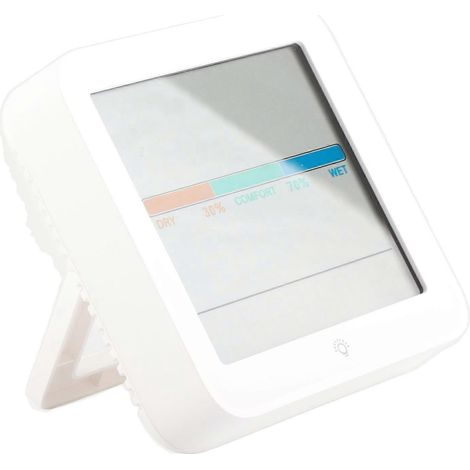 Elektronisches Temperatur- und Feuchtigkeitsmessgerät mit LCD-Farbbildschirm und Innenthermometer/Hygrometer