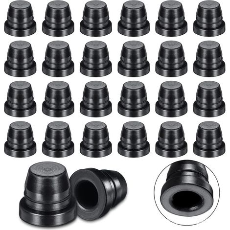 100pcs Bouchon de Purge de Frein, Bouchon de Purge de Frein Étanche Bouchon de Graisse Bouchon de Graisse Capuchon de Graisse en Caoutchouc pour Systèmes de Freinage de Moto et de Voiture
