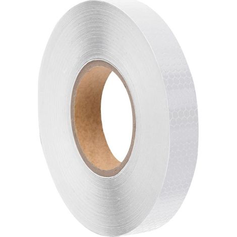 Bande réfléchissante blanche PVC 2,5 cm x 50 m (1/5)