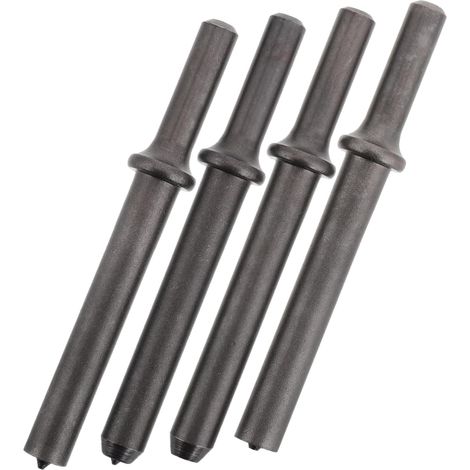 4 Stück Luftniethammer, Nietzange, pneumatischer Hammer, Luftmeißel, Nietsetzwerkzeug, pneumatische Niete, Luftmeißel, pneumatische Meißel, grauer Stahl