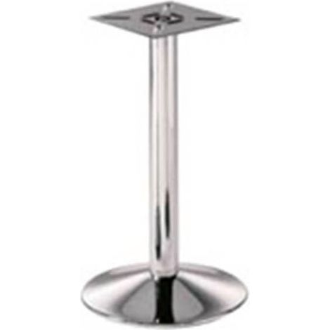 Pied corolle - Base : Ø 450 mm - Hauteur : 730 mm - Décor : Chromé - MANART