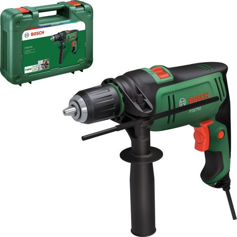 Bosch Schlagbohrmaschine PSB750, Zusatzhandgriff, Kartonschachtel (1/5)