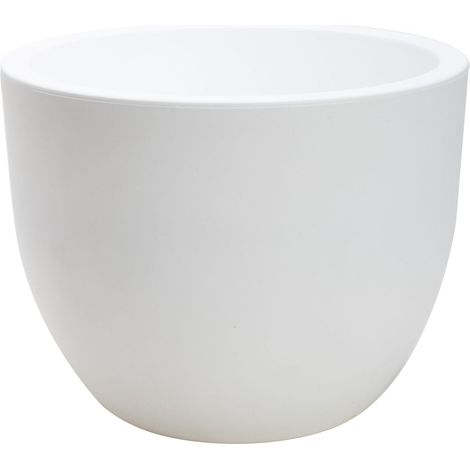 Decor Vaso Conca 40 Plastecnic Vari Colori - Colore: Bianco Ottico