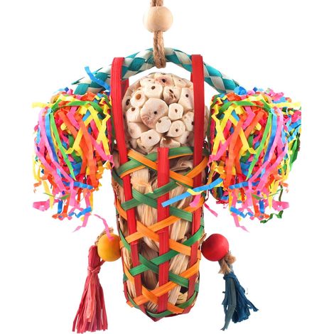 Ensemble de jouets à déchiqueter et à fouiller pour oiseaux – Idéal pour les perruches, les calopsittes, les conures et les oiseaux de petite et moyenne taille (1/5)