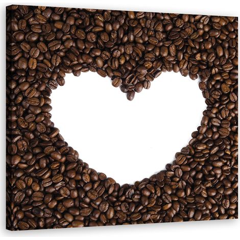 Quadro su tela, Cuore di caffà¨ - 60x60 (1/5)
