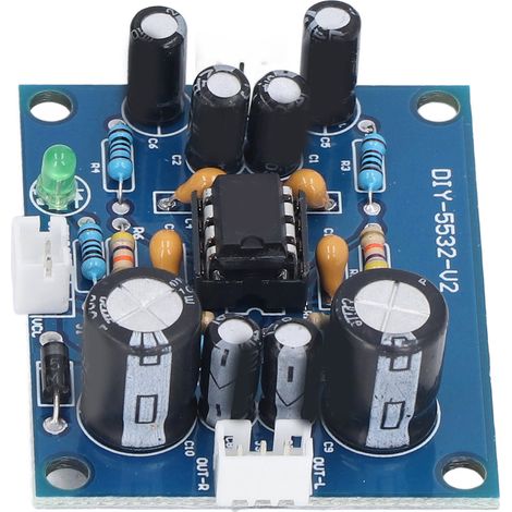 Doppelseitiger PCB-Vorverstärker, monoverstärkte Vorverstärkerplatine, zweilagige Frontplatte, 5-fache Verstärkung, 12–35 V Spannung (1/5)