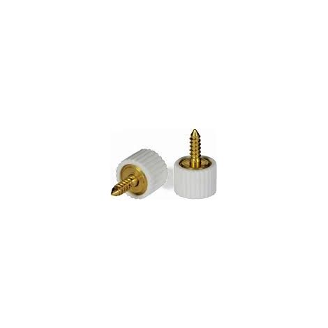 REGGIPIANO OTTONE C/GOMMA E VITE BIANCO- 250,0 pz