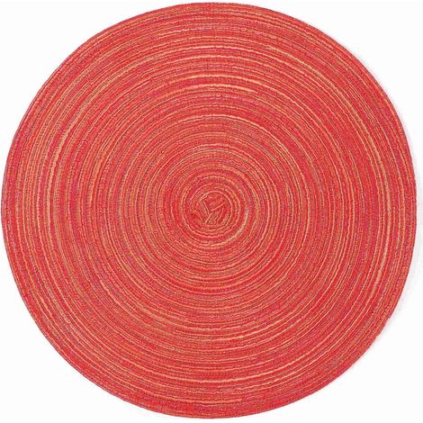 Placemat - Vinyle Tissé - Lavable - Pour Table À Manger Intérieur Et Extérieur - Lot De 4 (1/3)