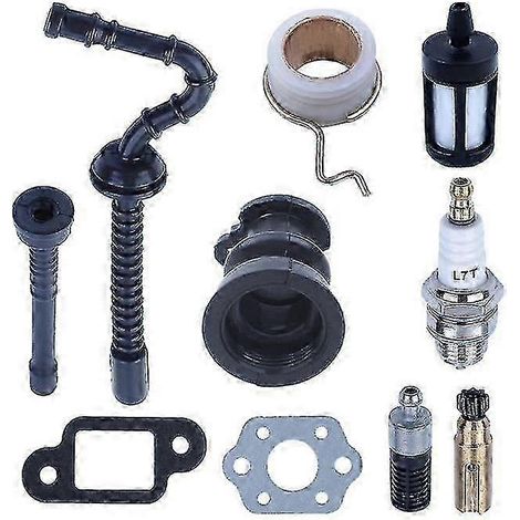 Kit Adefol comprenant collecteur d'admission, pompe à huile, vis sans fin, tuyau de carburant et filtre, compatible avec les modèles Stihl 025, 023, 021, MS250, MS230 et MS210. (1/4)