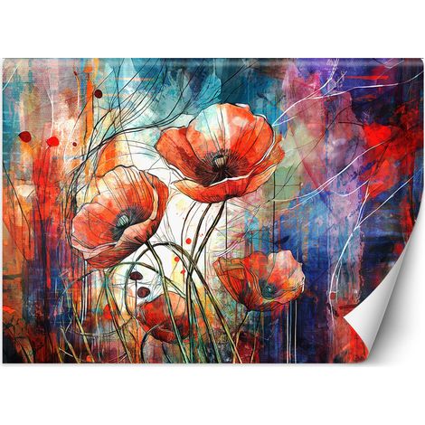 Papier peint Coquelicots abstraits 250x175 (1/5)