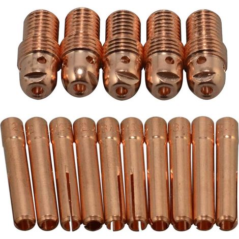 Corps de Pince pour Soudage TIG 13N29 13N24 3,2mm Kit d'assortiment pour PTA DB SR WP 9 20 25 Torche de Soudage TIG 15pcs (1/5)