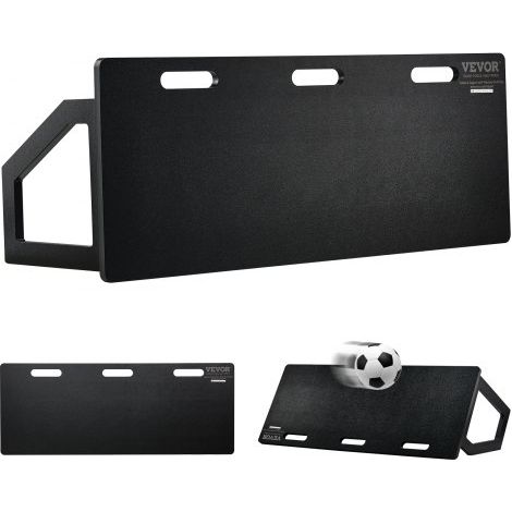 Fußball Rebound Board, Tragbares Bounce Board 1150 x 450 mm, HDPE Rebounder Wand Rebound Equipment, Kinder & Jugendliche, Trainingsboard, Rebounder Kicker für Fußballtraining, Schwarz (1/5)