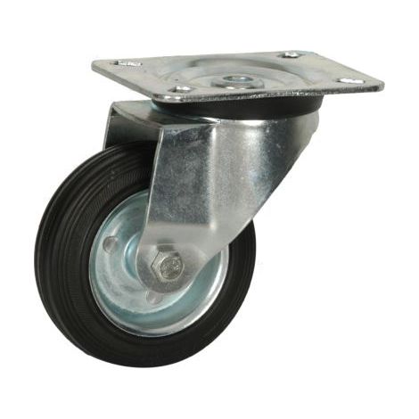 RUEDA GIRATORIA GOMA RODI. 80MM. M820 75489