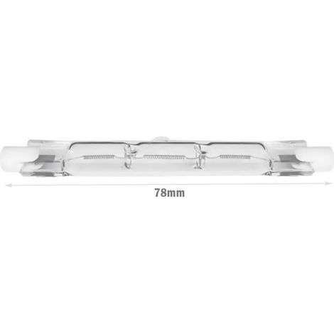 2 PZ Lampade Alogena Dimmerabile, Lampada R7S 78mm 120W 2215 Lumen Bianco Caldo 2800K