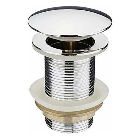 Bonde de vidange sans trop-plein - Bonde de vidange - Bonde d'écoulement excentrique - Siphon de lavabo(62mm,G1 1/4") (1/5)