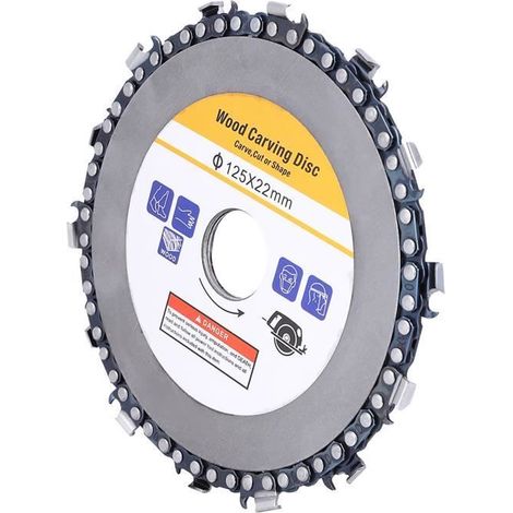 Disque de scie à chaîne - Non spécifié - 5 pouces - Carbure de haute qualité - Diamètre 125mm - Durable (1/4)
