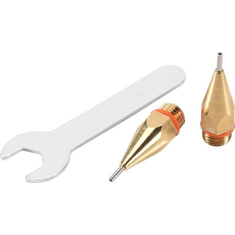 2 Stück 1,0 x 40 mm Kupferdüse mit Düsenschlüssel, austauschbare Düse