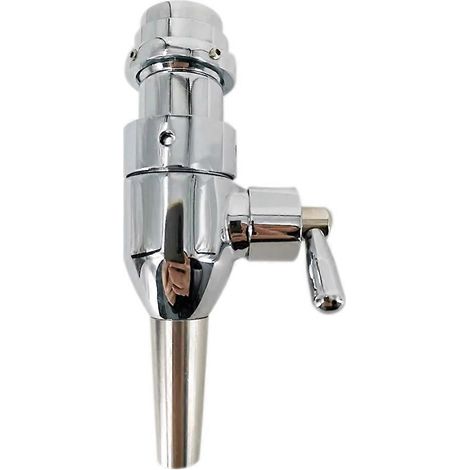Adaptateur pour remplissage de bouteilles, robinet de remplissage de bouteilles, robinet à bière en acier inoxydable noir réglable pour le brassage de la bière (1/4)