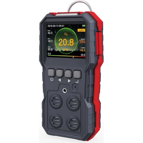 Détecteur de fuite de gaz 4 en 1, moniteur multi-alarme de gaz combustible, naturel, méthane, propane, monoxyde