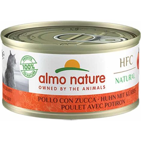 Almo Nature Cat HFC Pollo con Zucca 5034H Megapack - Almo Nature Cat HFC Pollo con Zucca 5034H Megapack - Lattina Da 70 Gr (1/2)