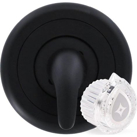 Ensemble poignée et robinet de douche noir compatible avec les mitigeurs de douche et les robinets de remplacement.