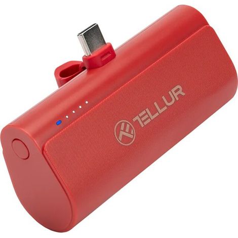 Batería externa Tellur PD202 de 5000 mAh roja (1/3)