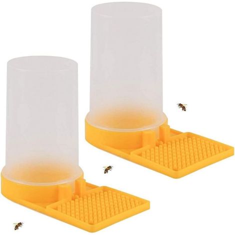 Fontaine à abeilles, lot de 2, système d'alimentation liquide, distributeur d'eau, abreuvoir en plastique - AquaForge (1/5)