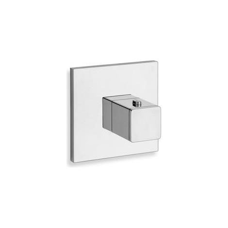 FACADE EXTERNE QUADRI 1 SORTIE POUR MECANISME PD70000 CHROME - CRISTINA ONDYNA XQ80051 (1/2)