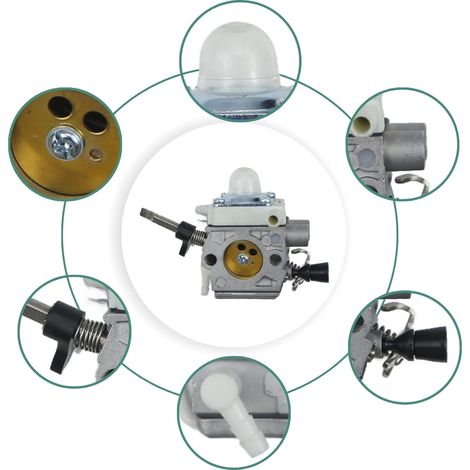 Carburetor 4147-120-0625 for Stihl lawnmowers FS360C and FS410C (models FS240 and FS260).--DTEKGAZ