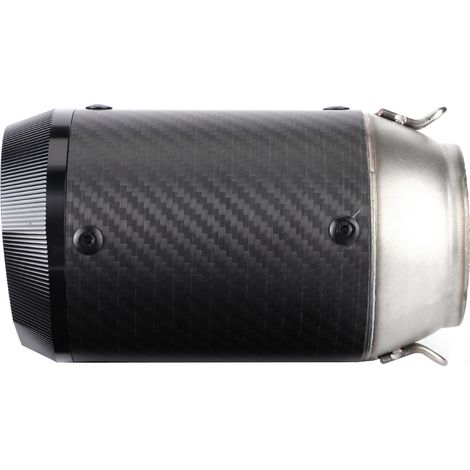 Pot d'échappement universel en fibre de carbone pour moto, 51 mm / 2,01 pouces, forme polygonale noire, compatible avec Kawasaki Z900Z1000Ninja250 et 400 (1/5)