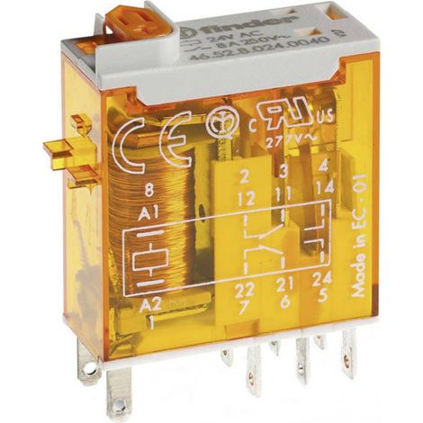 Finder 46.52.8.230.0054 Relè ad innesto 230 V/AC 8 A 2 scambi 1 pz.