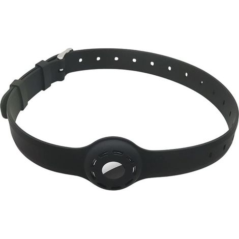 Collier Chat Anti Étranglement Réglable pour chat AirTag I Collier avec fermeture de sécurité I compatible avec Apple AirTag noir (1/5)