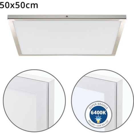 Panel de superficie voltaire 50x50 48w led 3840lm 6400k 120° c.50xl.50xa.2,3cm niquel (1/3)