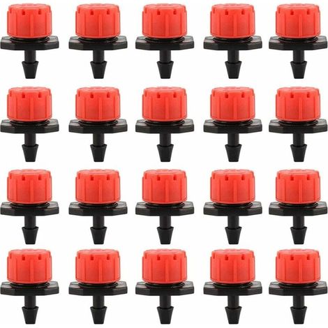 100 Stück Tropfer, Tropfbewässerungstropfer, Garten-Emitter-Sprinklerdüsen, 360° verstellbare automatische Tropfbewässerung zum Selbermachen (1/5)