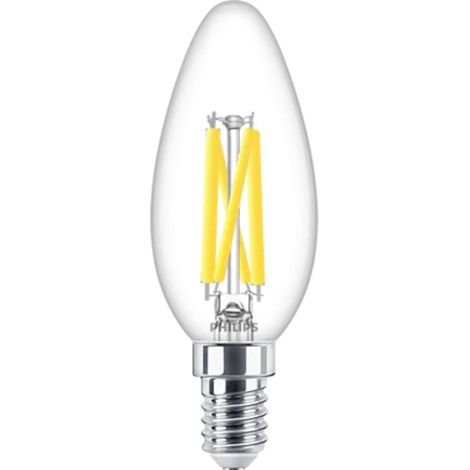 Philips LED 871951432455800 LED CEE D (A - G) E14 forme de flamme 5.9 W = 60 W blanc chaud (Ø x L) 35 mm x 97 mm 1 pc(s) W188792 (1/5)
