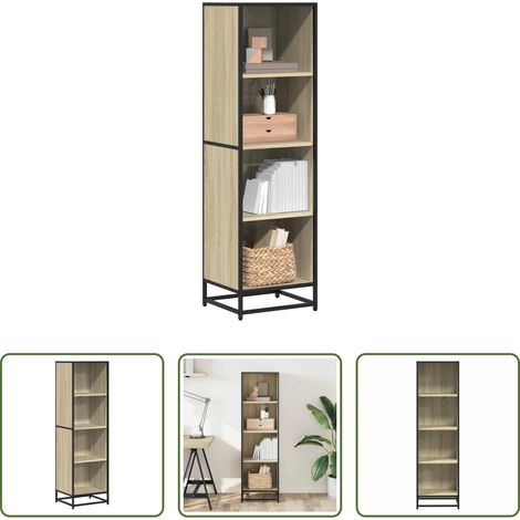 Holzwerkstoff -  Bücherregal Sonoma-Eiche 40x35x139 cm Holzwerkstoff (1/5)