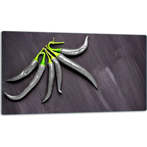 Tablero de corte de placa de vidrio 52x30 pimientos (1/5)