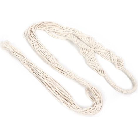 Pot de fleurs suspendu, élégant et résistant, pour salon jardin, en coton, 1 pièce (1/4)