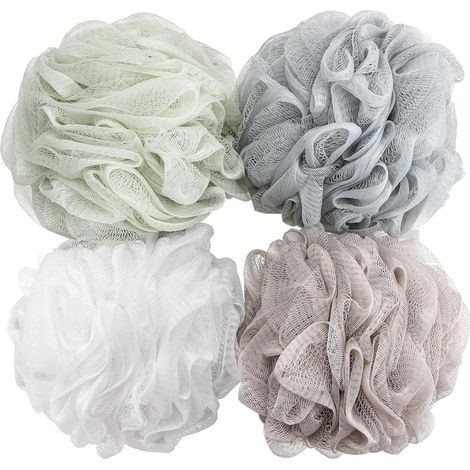 Serviette de bain moussante, boule de bain unie (1/5)