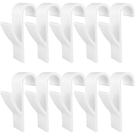 10 Pièces Crochet Seche Serviette,Crochet Radiateur Seche Serviette,Peignoirs,Plastique,pour Tous Les Radiateurs Standards,Salle de Bain et Cuisine,Flexibles,Amovibles(Blanc) (1/4)
