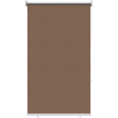 Store enrouleur extérieur avec protection UV, gris-brun, 100 x 140 cm (1/5)