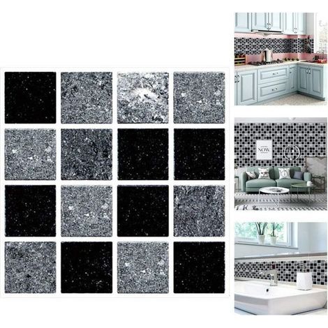 Waterproof wall stickers for tiles – Pack of 30 stickers 10x10cm – Oil and heat resistant up to 120°C (1/5)