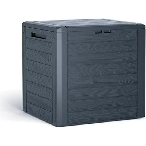 Prosperplast Woodebox cofanetto da giardino antracite 140L