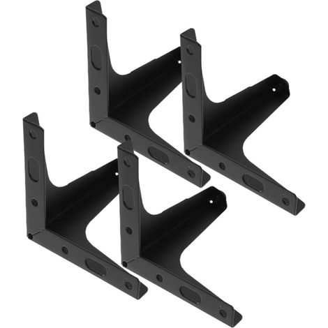 Lot de 4 pieds de meubles triangulaires en métal support (1/5)